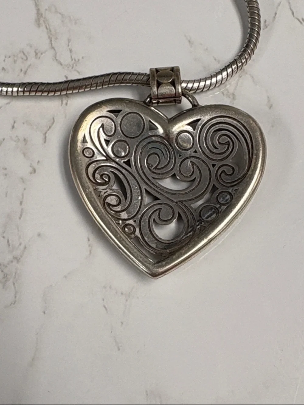 Brighton Silver Heart Pendant Necklace - Picture 2 of 5